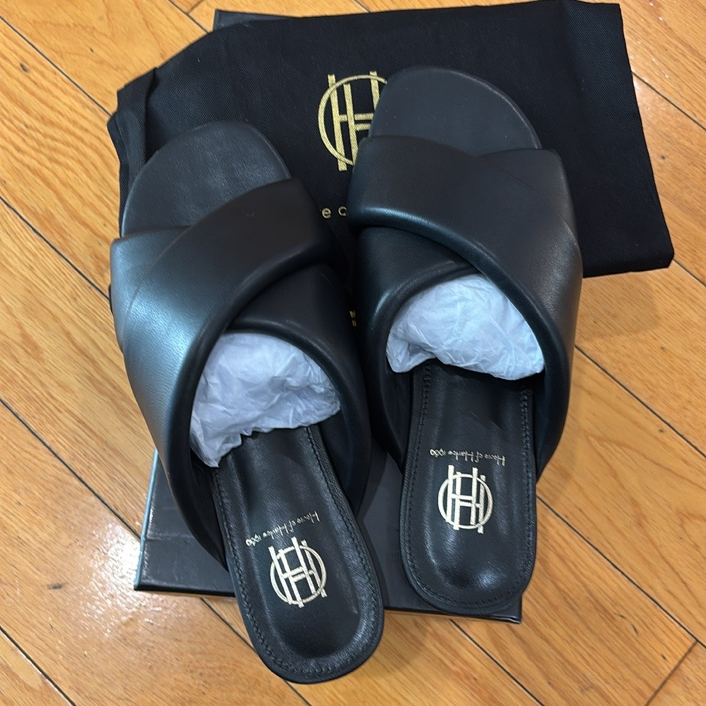 House of Harlow Samman Slide in Black, Size: 7 - Picture 7 of 13
